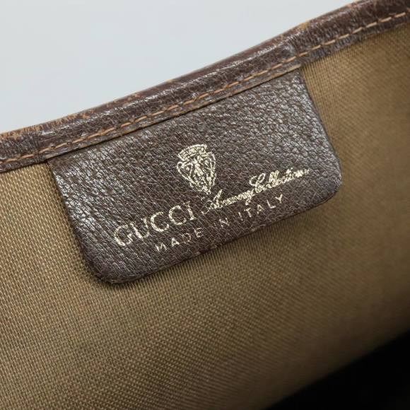 GUCCI GG Supreme Web Sherry Line Tote Bag PVC Beige Red 16 002 4487 Auth 107970 - Picture 15 of 16